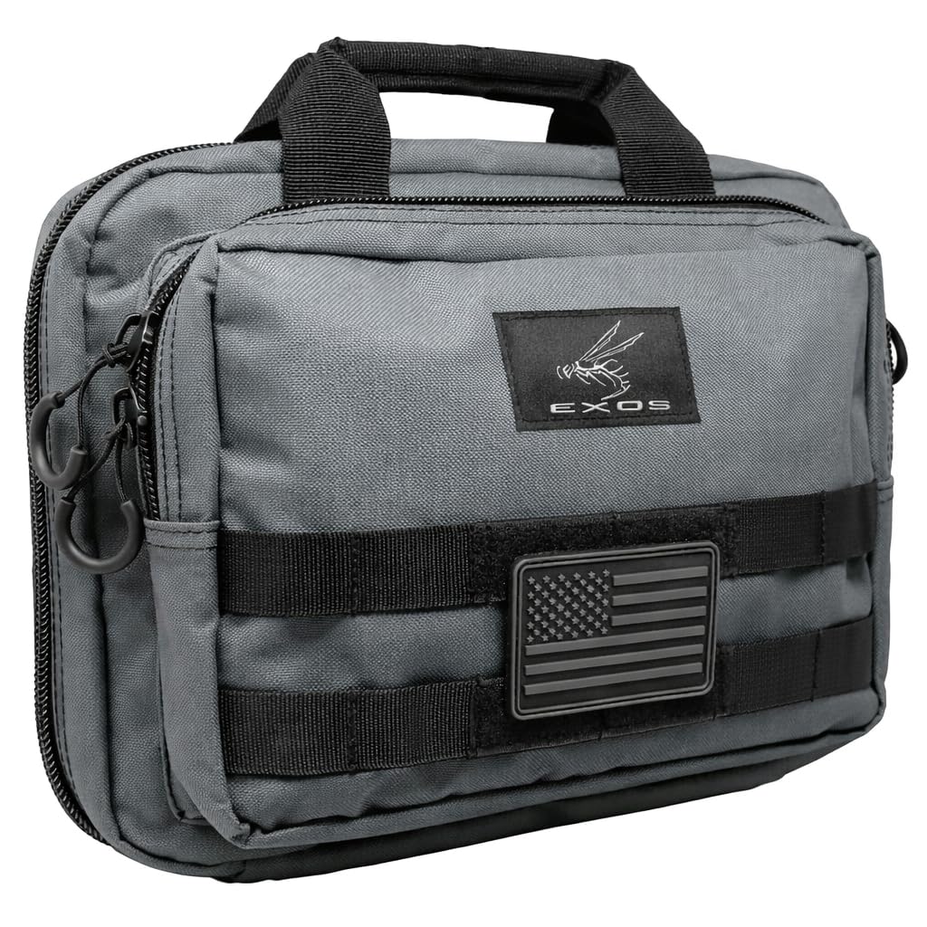 ２ケース　　カンパン Amazon.com: Exos Double Pistol Case - Tactical Double Soft Pistol